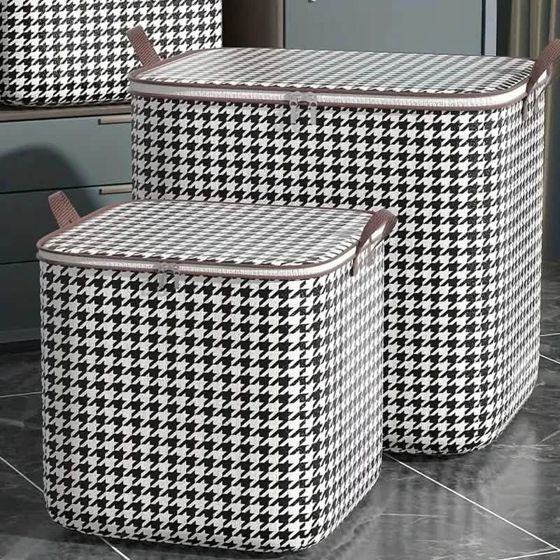 2-Pack Foldable Quilt & Blanket Storage Bags