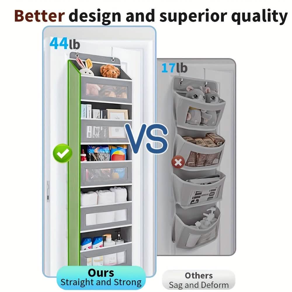 5-Tier Over-the-Door Organizer – Space-Saving Storage