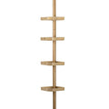 4-Tier Corner Shower Caddy – Adjustable Tension Organizer