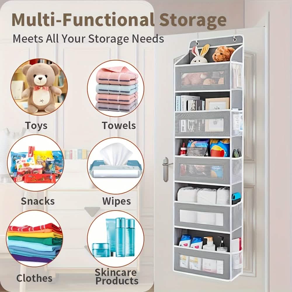 5-Tier Over-the-Door Organizer – Space-Saving Storage