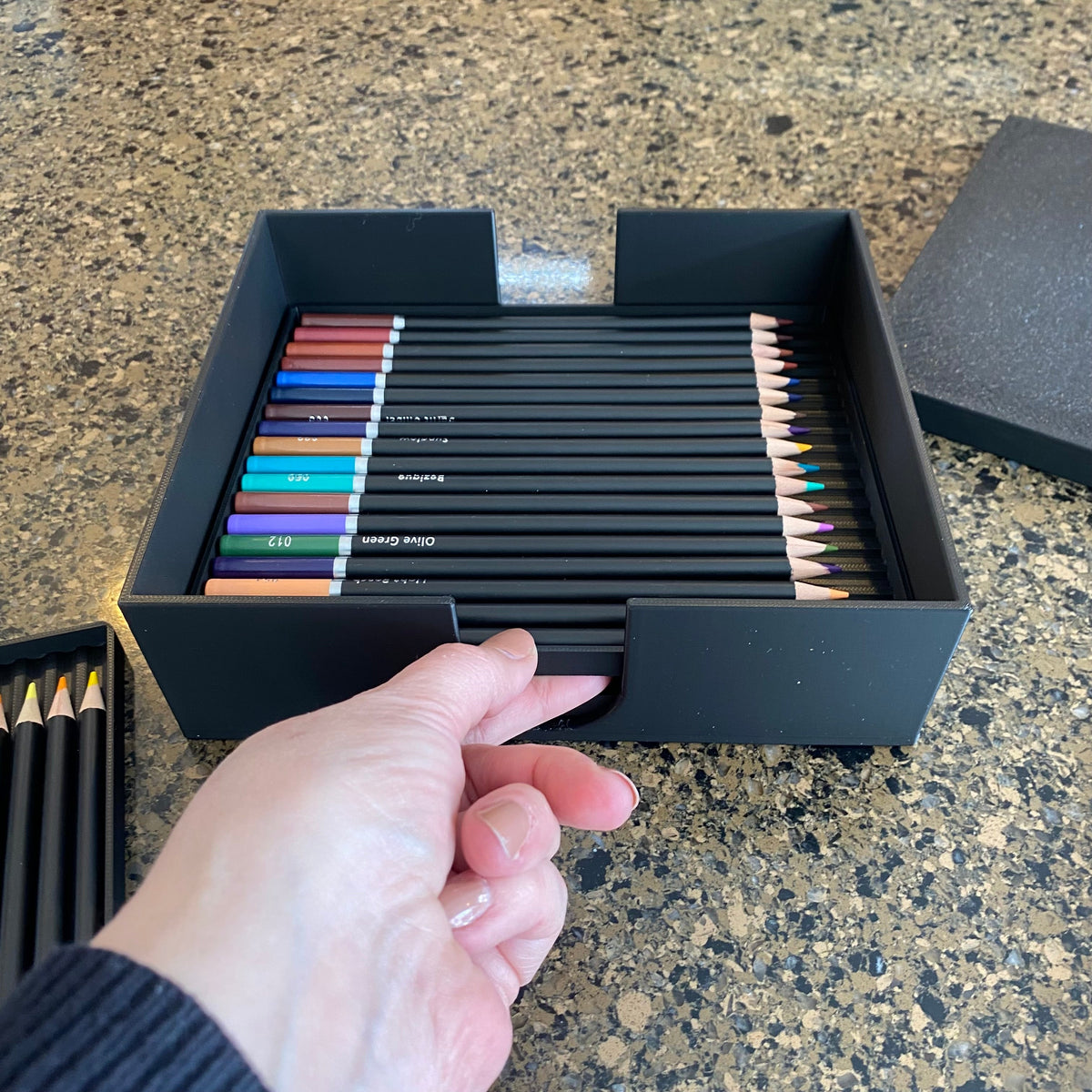Tiered Colored Pencil Organizer – 3, 5, 7 or 9 Trays