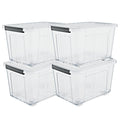 72/97-Qt Rolling Stackable Storage Bins – 4 or 6 Pack