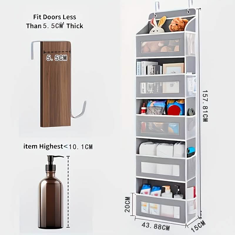5-Tier Over-the-Door Organizer – Space-Saving Storage