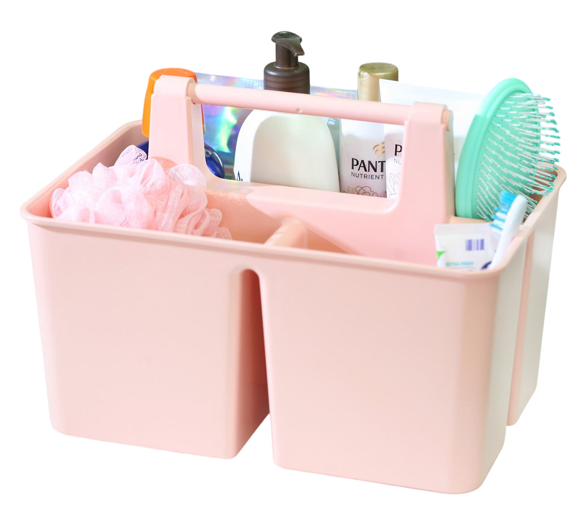 3-Compartment Portable Shower Caddy – Quick-Drain Organizer