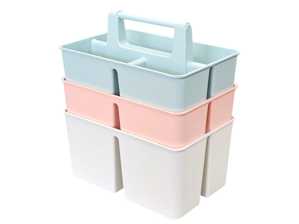 3-Compartment Portable Shower Caddy – Quick-Drain Organizer