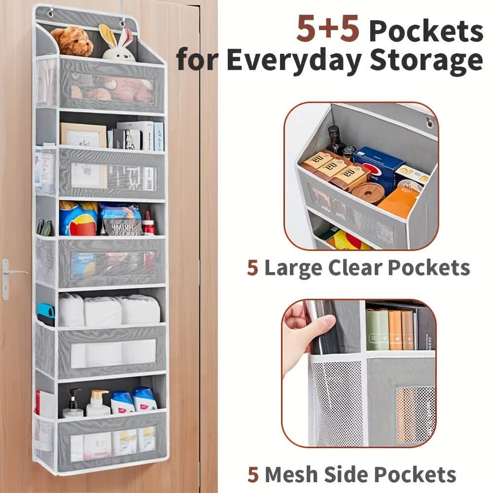 5-Tier Over-the-Door Organizer – Space-Saving Storage