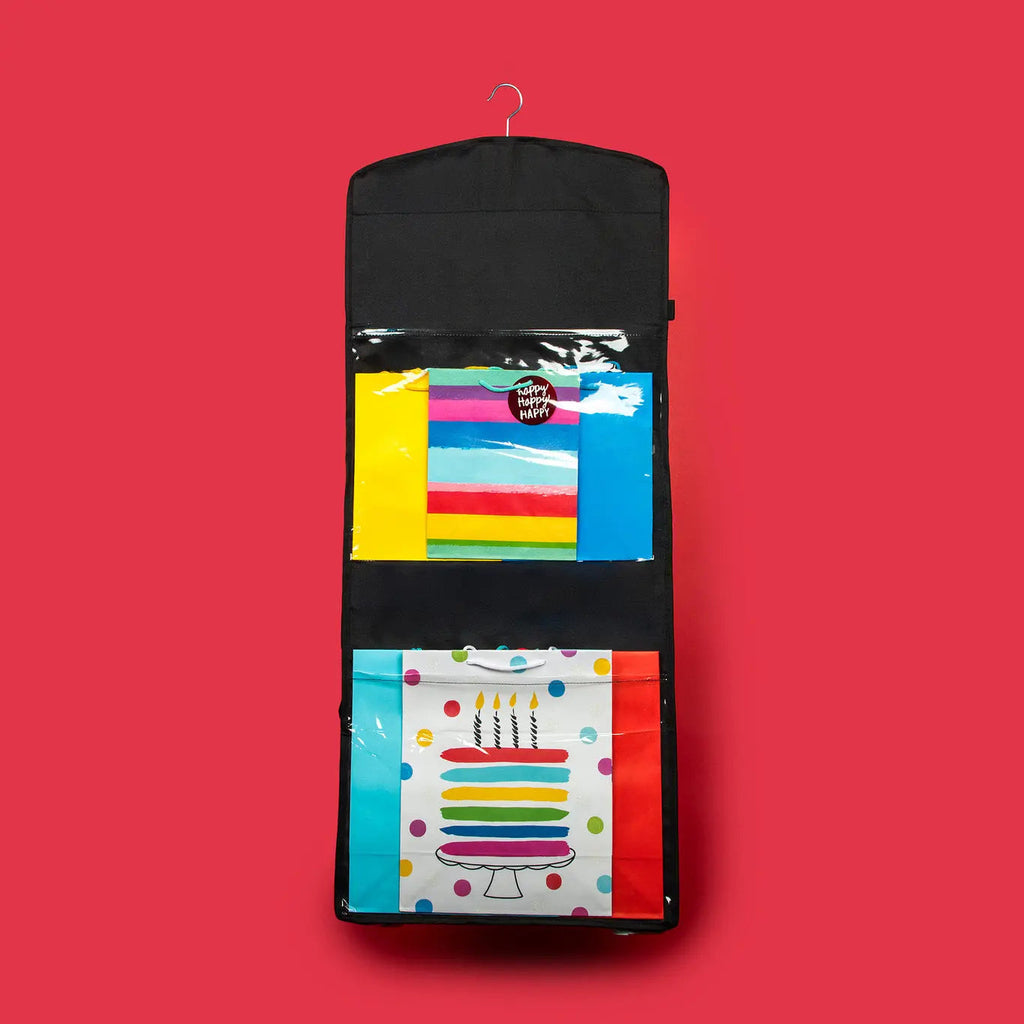 Hanging Gift Wrap Organizer with 10 Storage Compartments