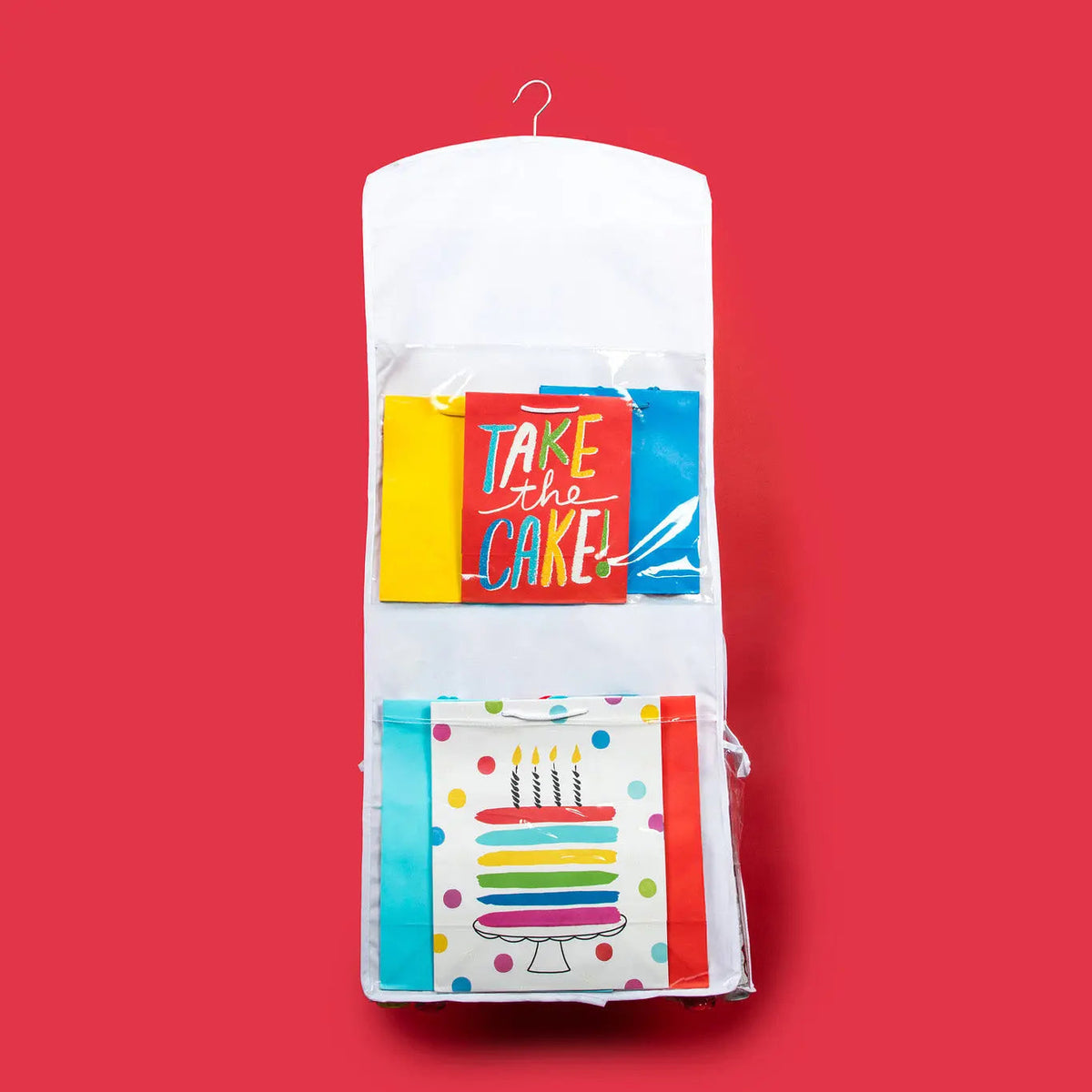Hanging Gift Wrap Organizer with 10 Storage Compartments